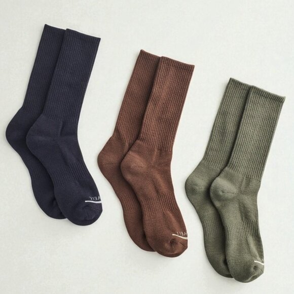 Madewell Accessories - Madewell Three-Pack MWL Cloudlift Crew Socks